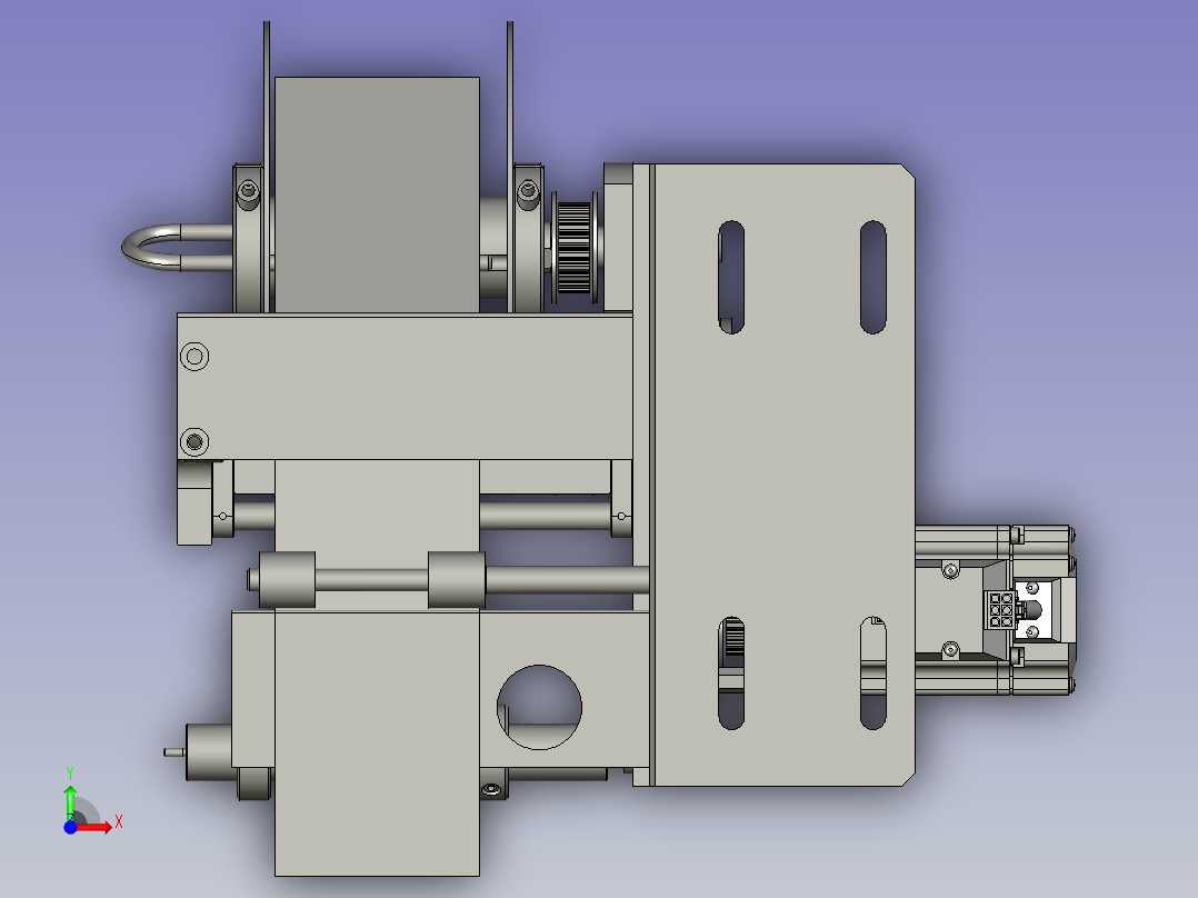 全自动铜膜天线切割检测自动化生产线S2d01-003大废料剥离组件(1)前视图