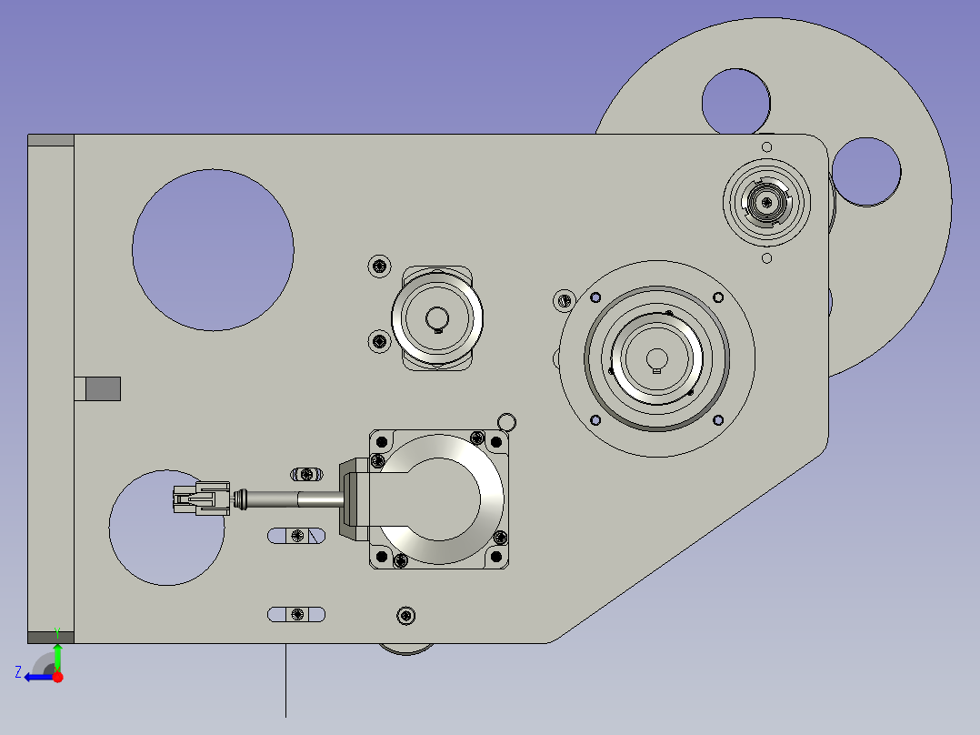 全自动铜膜天线切割检测自动化生产线S2d01-003大废料剥离组件(1)右视图