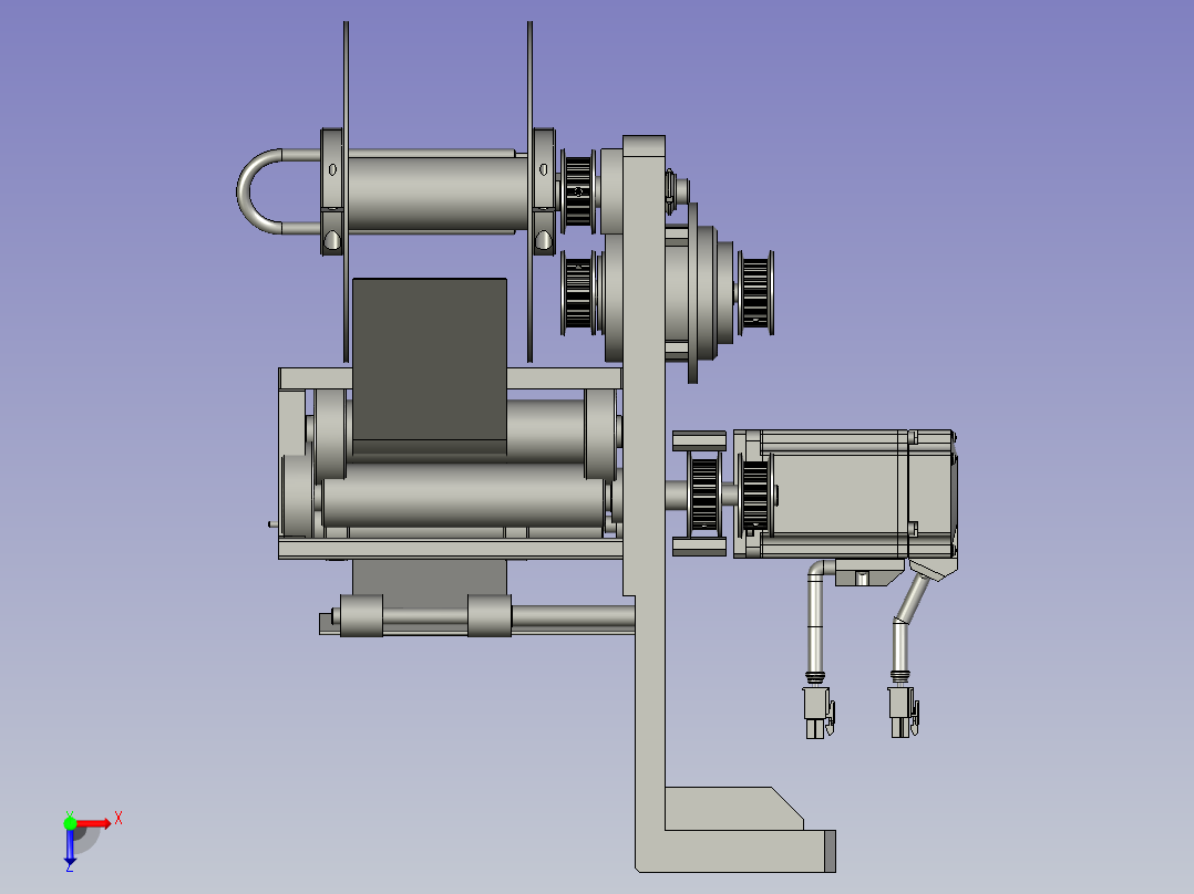 全自动铜膜天线切割检测自动化生产线S2d01-003大废料剥离组件(1)俯视图
