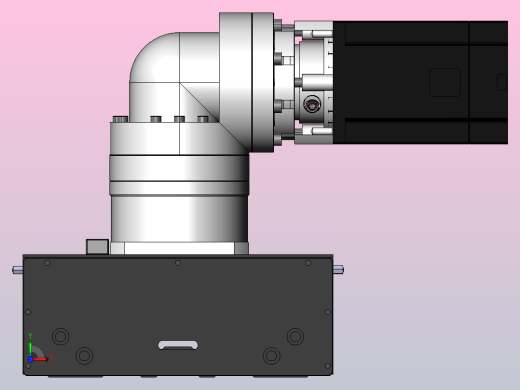 DMG170-RCR齿轮齿条模组直线滑台（电机右折）[DMG170-L16S500-DT750-A2D-RCR-P7]前视缩略图