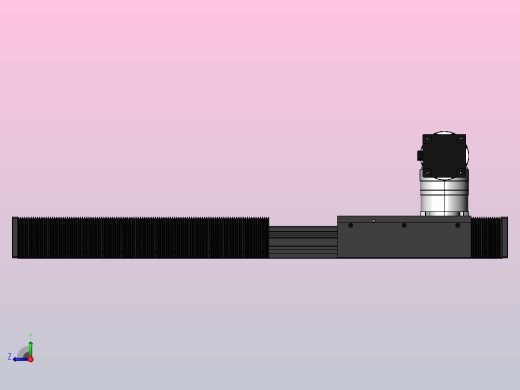 DMG170-RCR齿轮齿条模组直线滑台（电机右折）[DMG170-L16S500-DT750-A2D-RCR-P7]右视缩略图