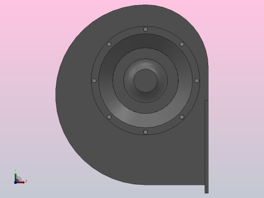 4-72-11A式低压离心通风机[4-72-11A式低压离心通风机-2.8-Y90S-2(B35)]前视缩略图
