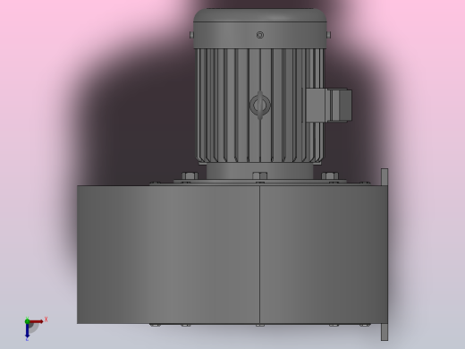 4-72-11A式低压离心通风机[4-72-11A式低压离心通风机-2.8-Y90S-2(B35)]俯视缩略图