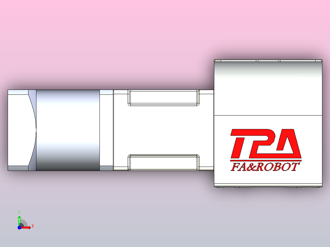 带式直线轴半闭式TPA-ONB-80-170-L350-DL-J60-N3前视图