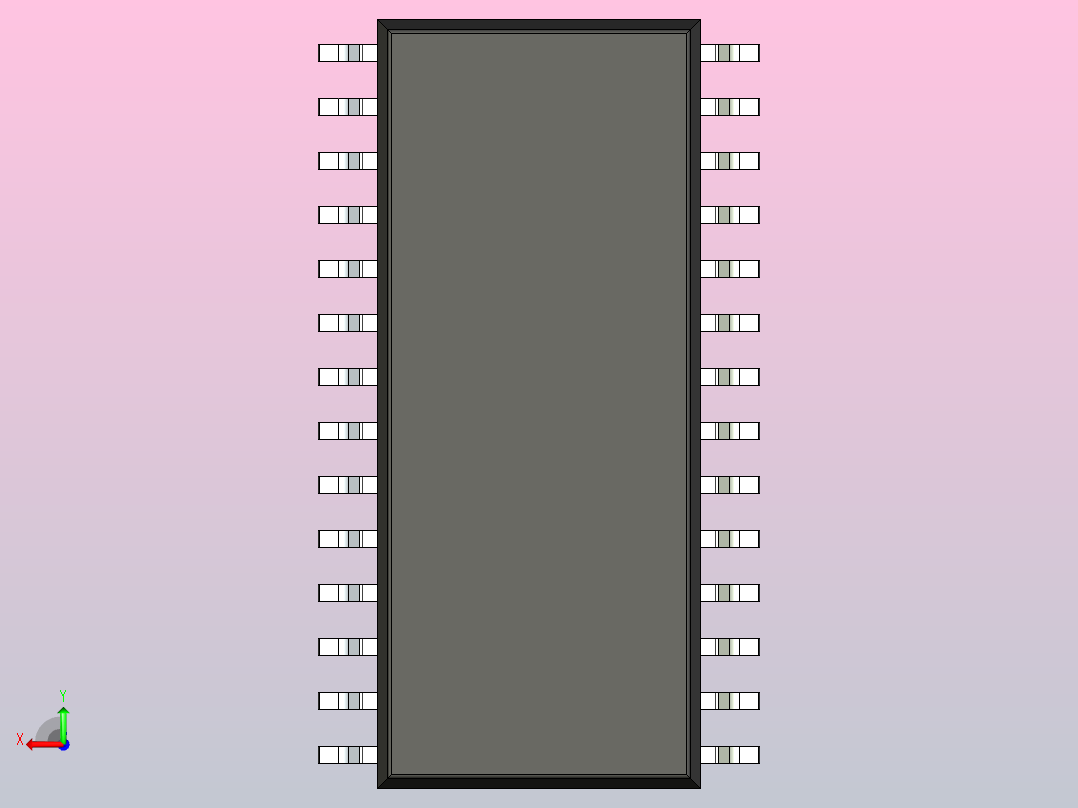 106x SOIC 封装（小外形集成电路）SOIC127P1034X264-28N后视图
