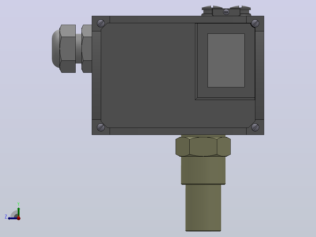 505╱7D压力控制器[505╱7D压力控制器(0806500)]右视图