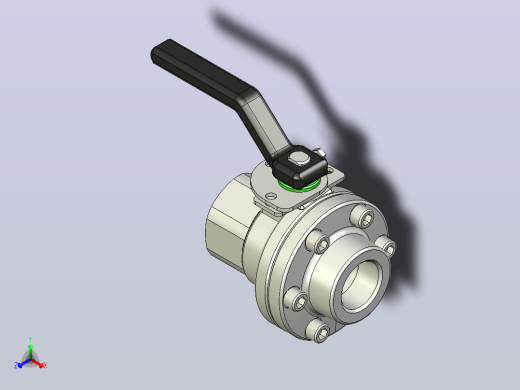 球阀1”螺纹NPT 3000PSI