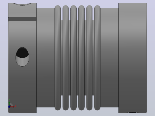 JB-2波纹管联轴器_JB2-82-25-25前视缩略图