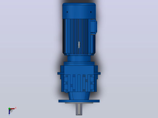 RF37法兰轴伸式安装斜齿轮减速机RF37-Y0.18-4P-63-M1-0°-Φ160俯视缩略图