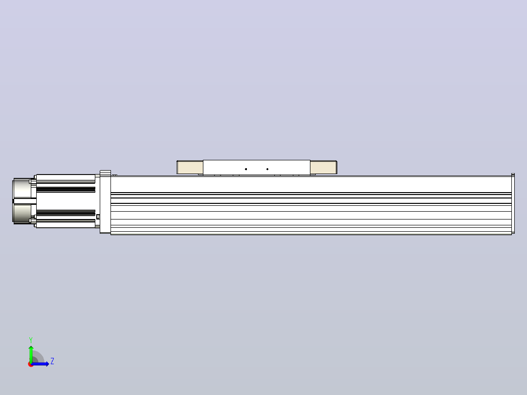 滚珠丝杠直线轴带导轨全封闭TPA-HCR-220D-3210C-L300-M-C-P1K-N3左视图