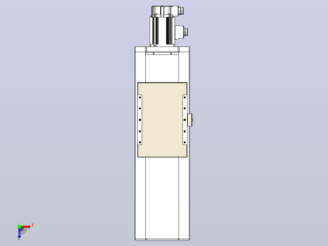滚珠丝杠直线轴带导轨全封闭TPA-HCR-220D-3210C-L300-M-C-P1K-N3俯视图