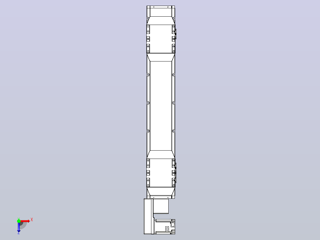 皮带直线轴双滑块型TPA-GCBS-150-P80-L225-QL-M75-N3俯视图