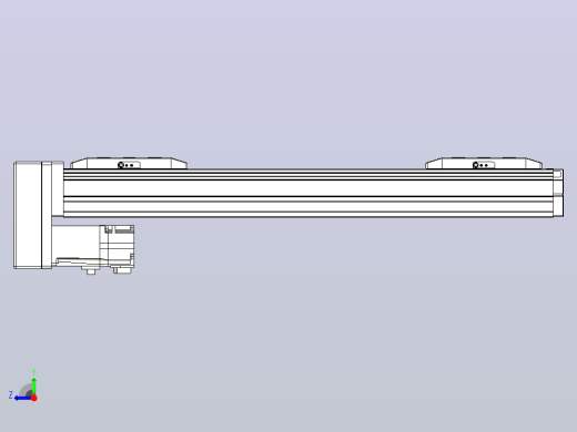 滚珠丝杠线性轴TPA-GCRS-50-1205C-L100-MP-M10-N3右视缩略图