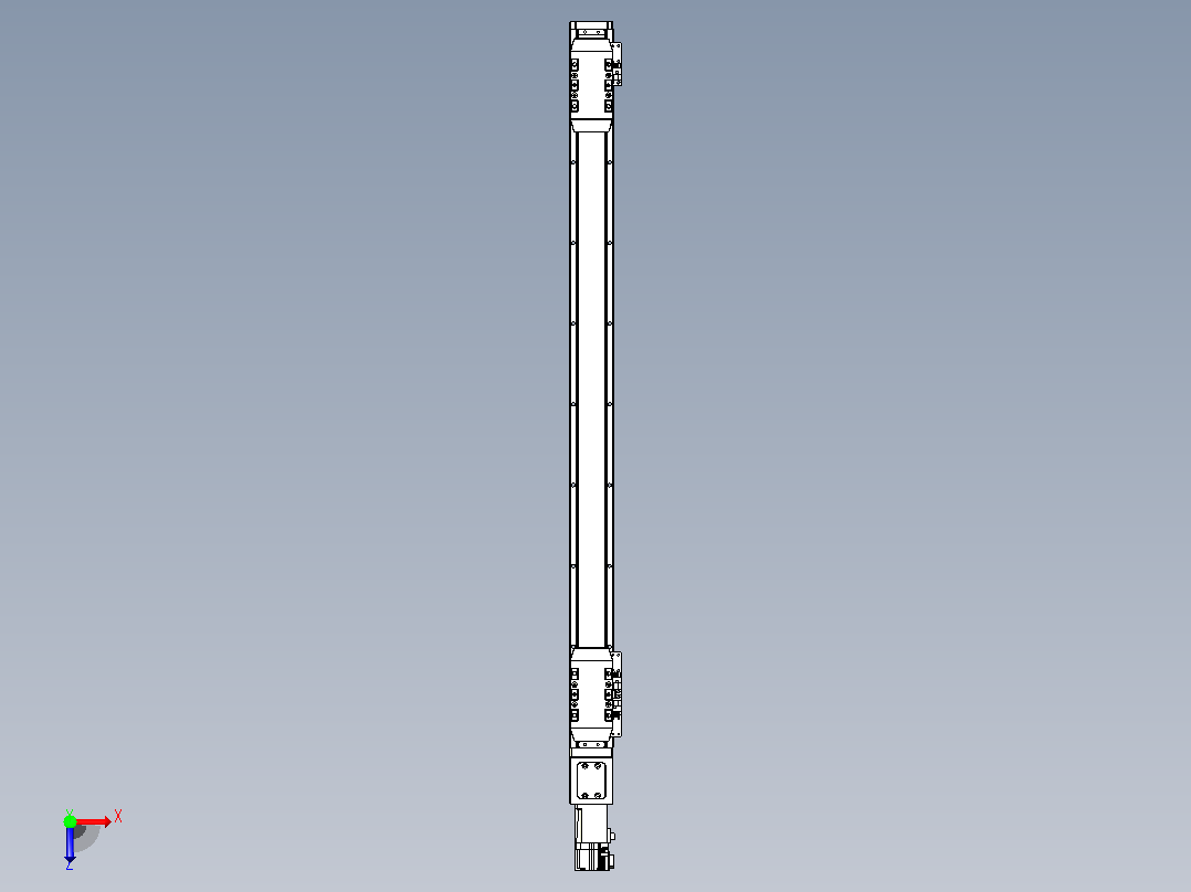 滚珠丝杠线性轴TPA-GCRS-50-1205C-L300-M-M10-N3俯视图