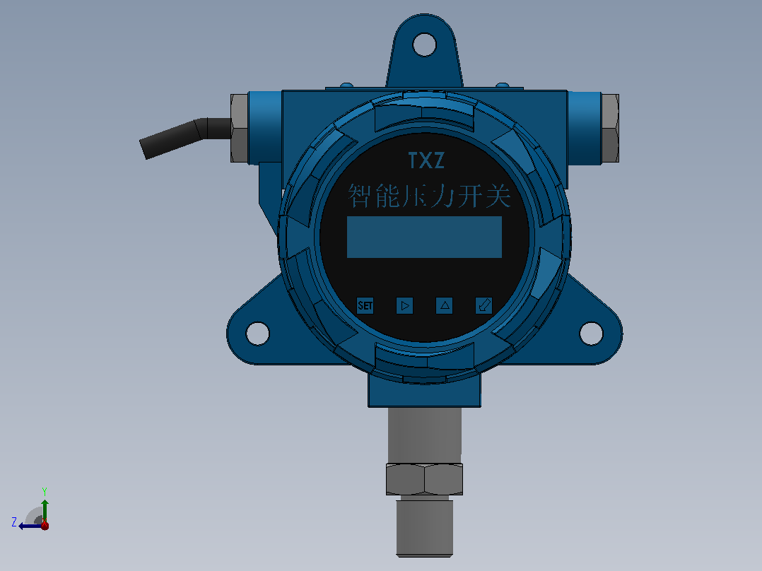 TXZC2型智能╱电子压力开关╱控制器[TXZC2-1SG00.104B.02d]右视图