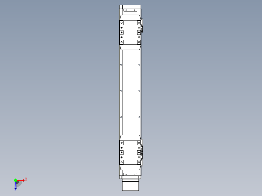 滚珠丝杠线性轴TPA-GCRS-80-1610C-L125-MP-M20-N3俯视缩略图
