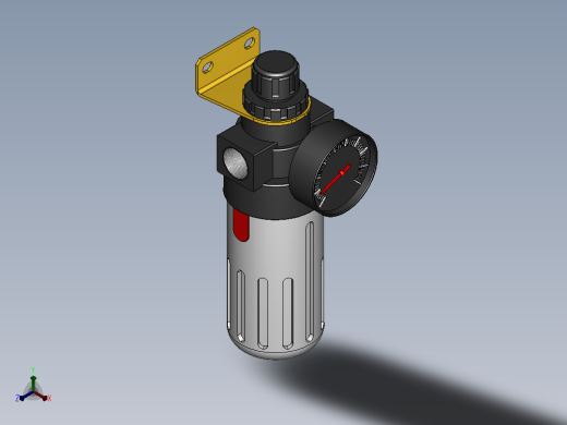 BFR系列调压过滤器[BFR4000]正等轴测缩略图