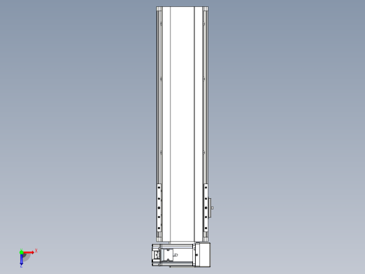 皮带直线轴半封闭可选导轨TPA-HNB-140D-120-L400-RU-C-P40-N3俯视缩略图
