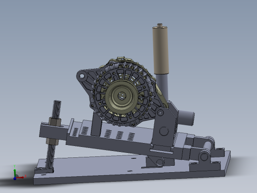 反向横式电机工装