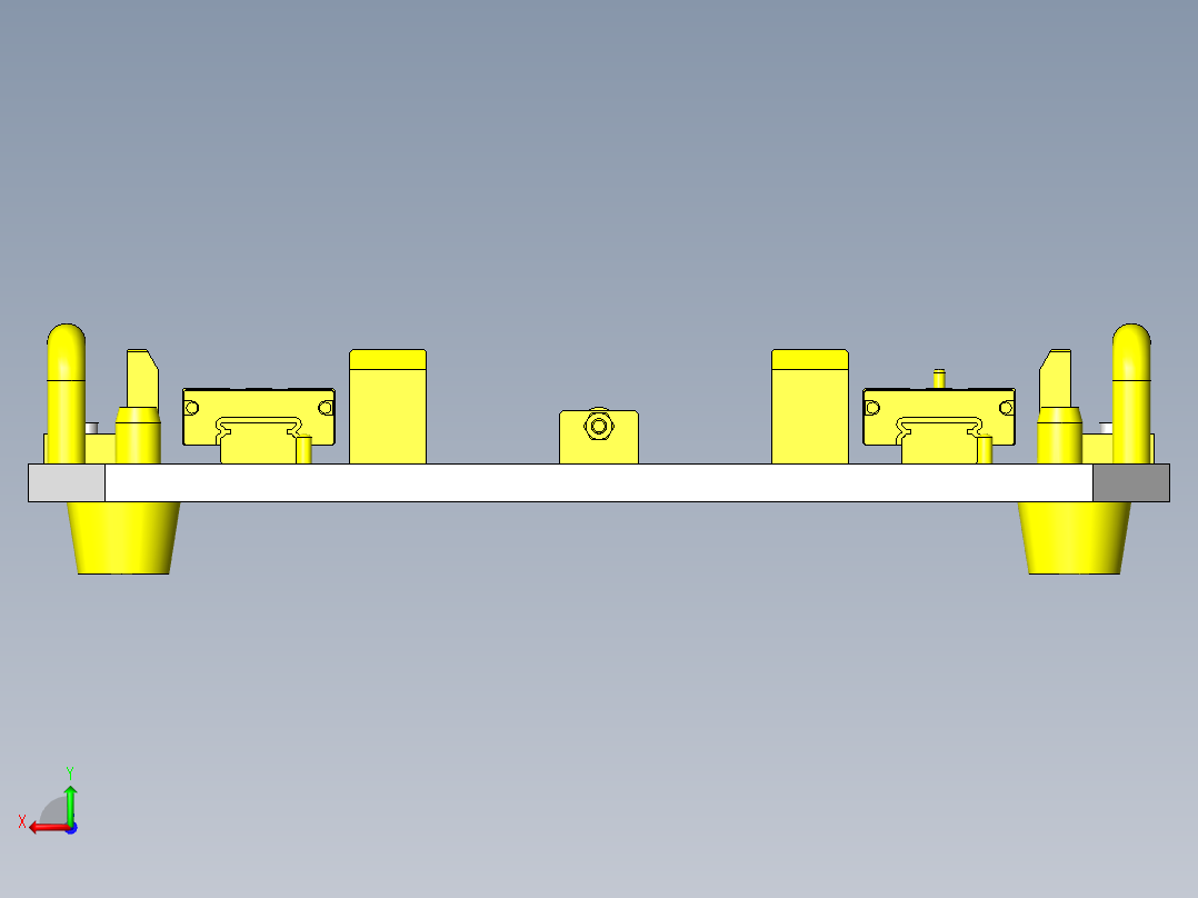 工件组装精度检查夹具后视图