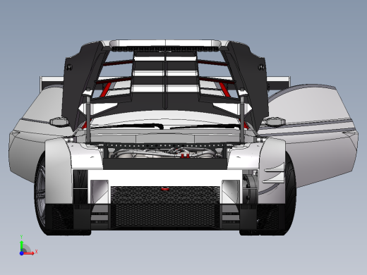 一款solidworks版本Nissan炫酷跑车前视缩略图