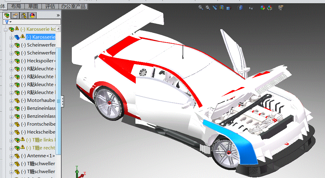 一款solidworks版本Nissan炫酷跑车