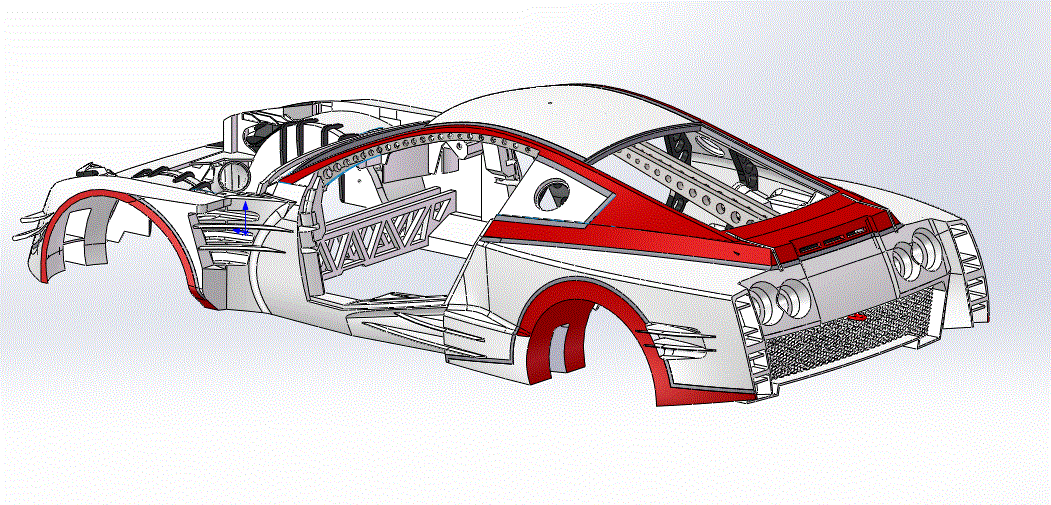 一款solidworks版本Nissan炫酷跑车