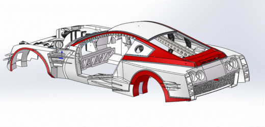 一款solidworks版本Nissan炫酷跑车缩略图