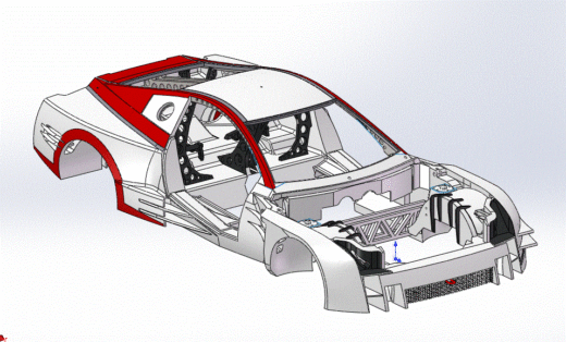 一款solidworks版本Nissan炫酷跑车缩略图
