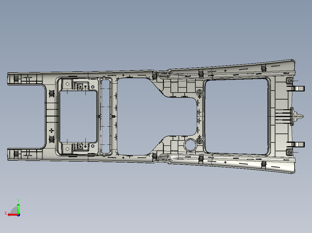上盖板总成产品数据后视图