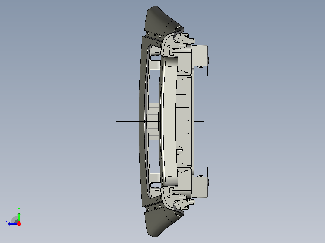 上盖板总成产品数据右视图