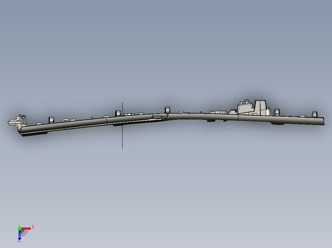 上盖板总成产品数据俯视图