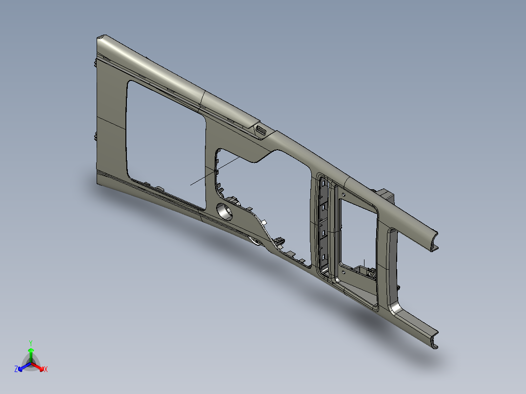 上盖板总成产品数据正等轴测图