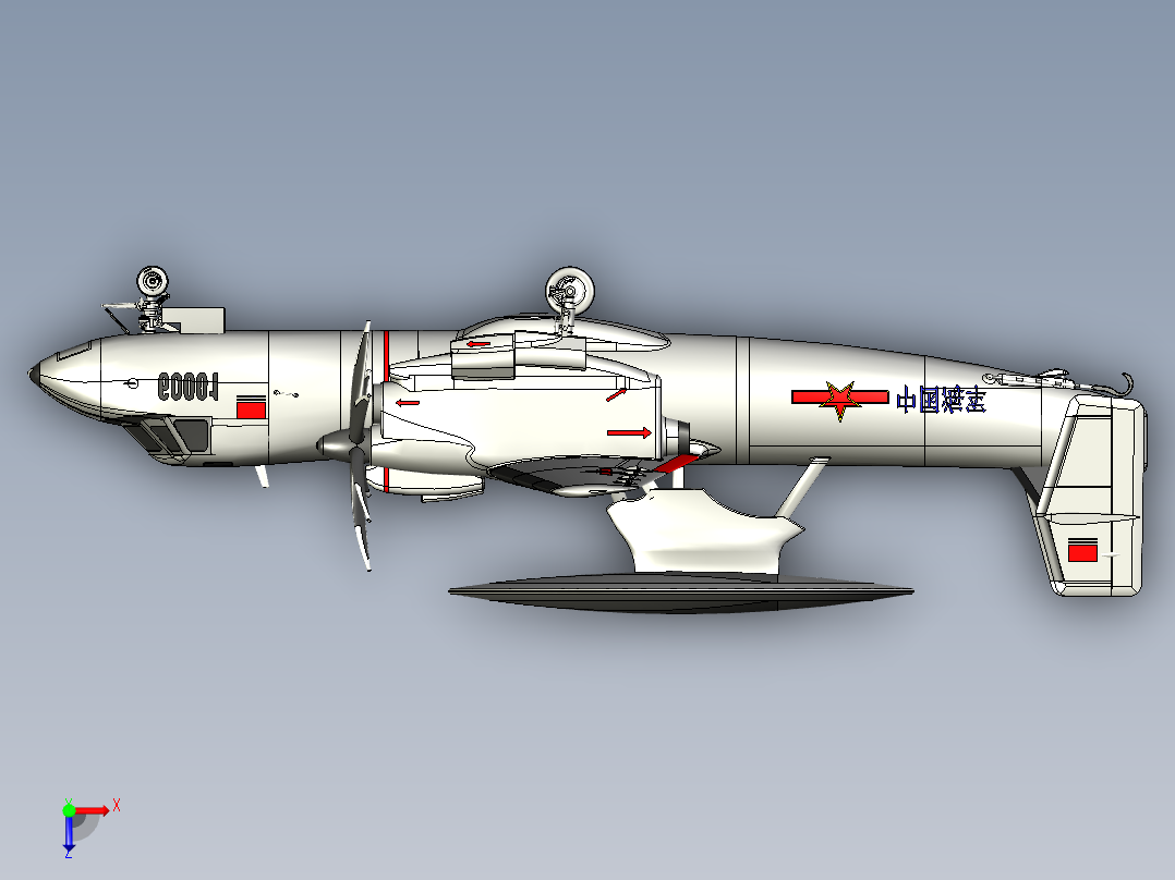 空警600-预警机1345563俯视图
