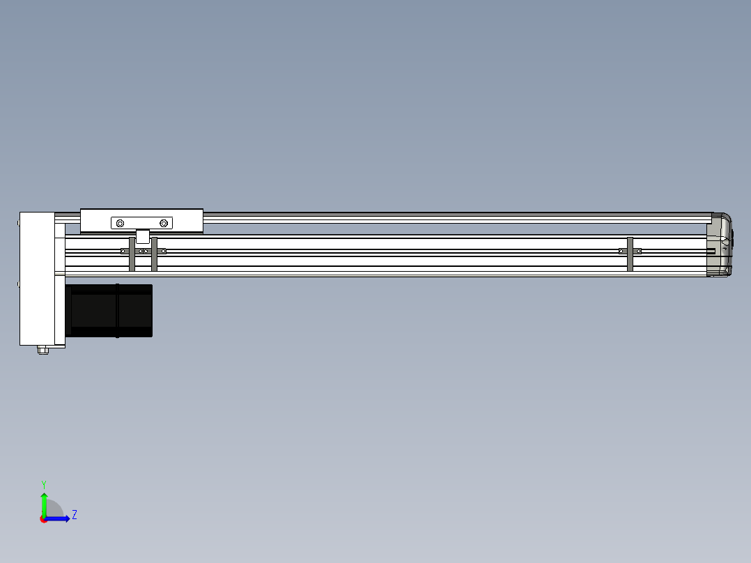 Toyo东佑达直线模组-ETH14-550-BM-200W左视图