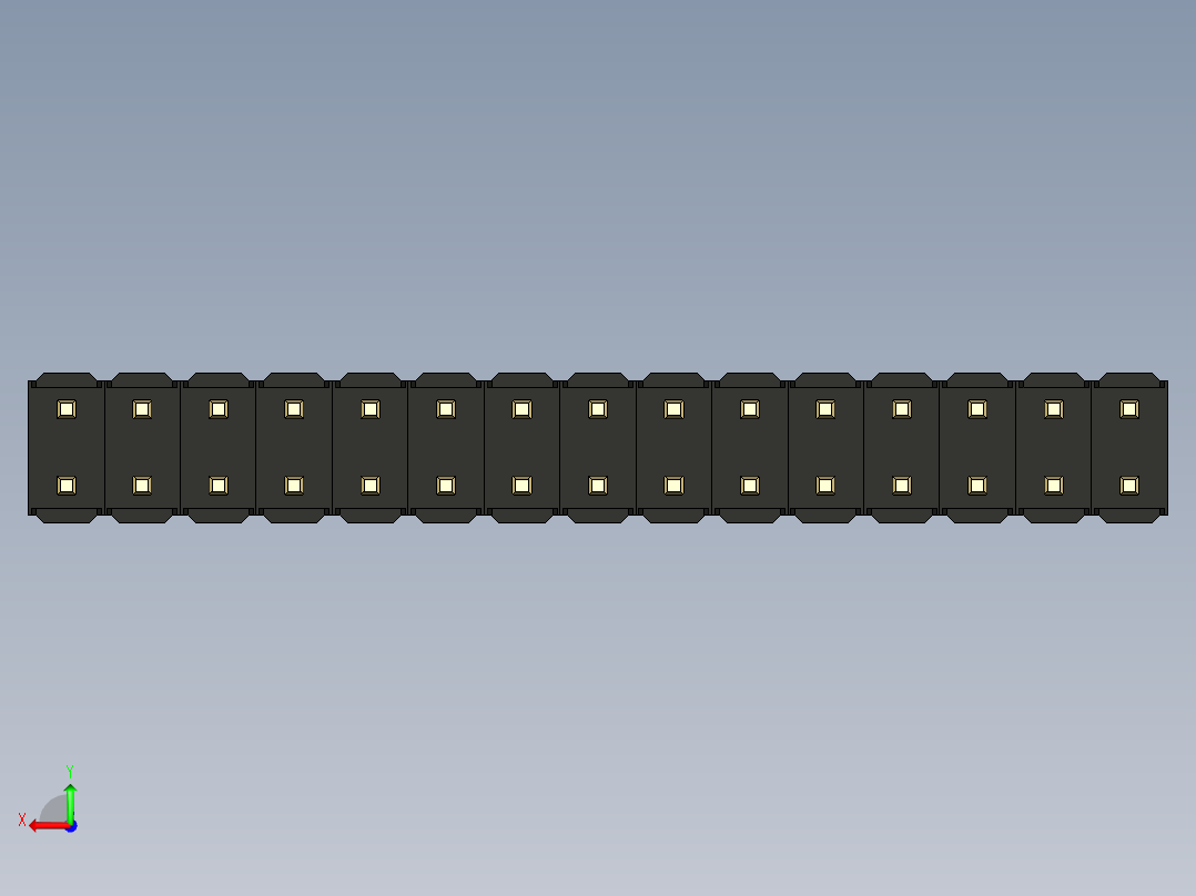 彩色公头100mil（2.54mm）系列-DS1021_black_2x15p_100mil_Type19_rev1.0后视图