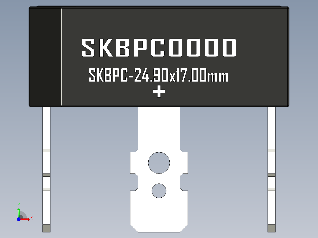 桥式整流器-SKBPC_Max_Size前视图