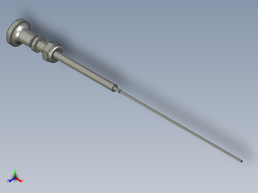 电机止动电缆正等轴测图