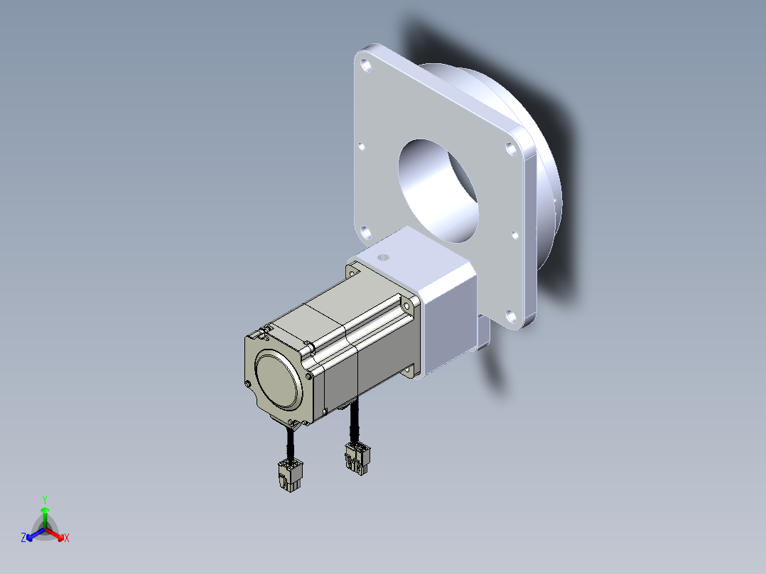 中控旋转平台-中空旋转平台-200-10 装配体