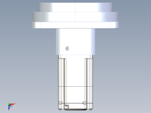 中控旋转平台-中空旋转平台-200-10 装配体俯视缩略图