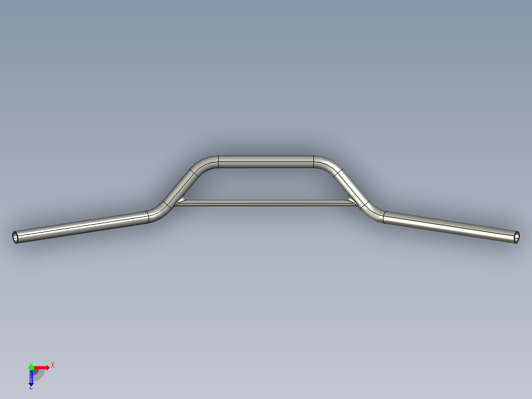 本田Transalp手把俯视图