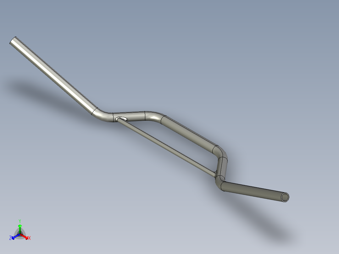 本田Transalp手把正等轴测图