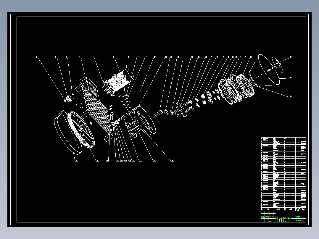 二维立式新型环模秸秆压块机CAD图纸==1162327==60