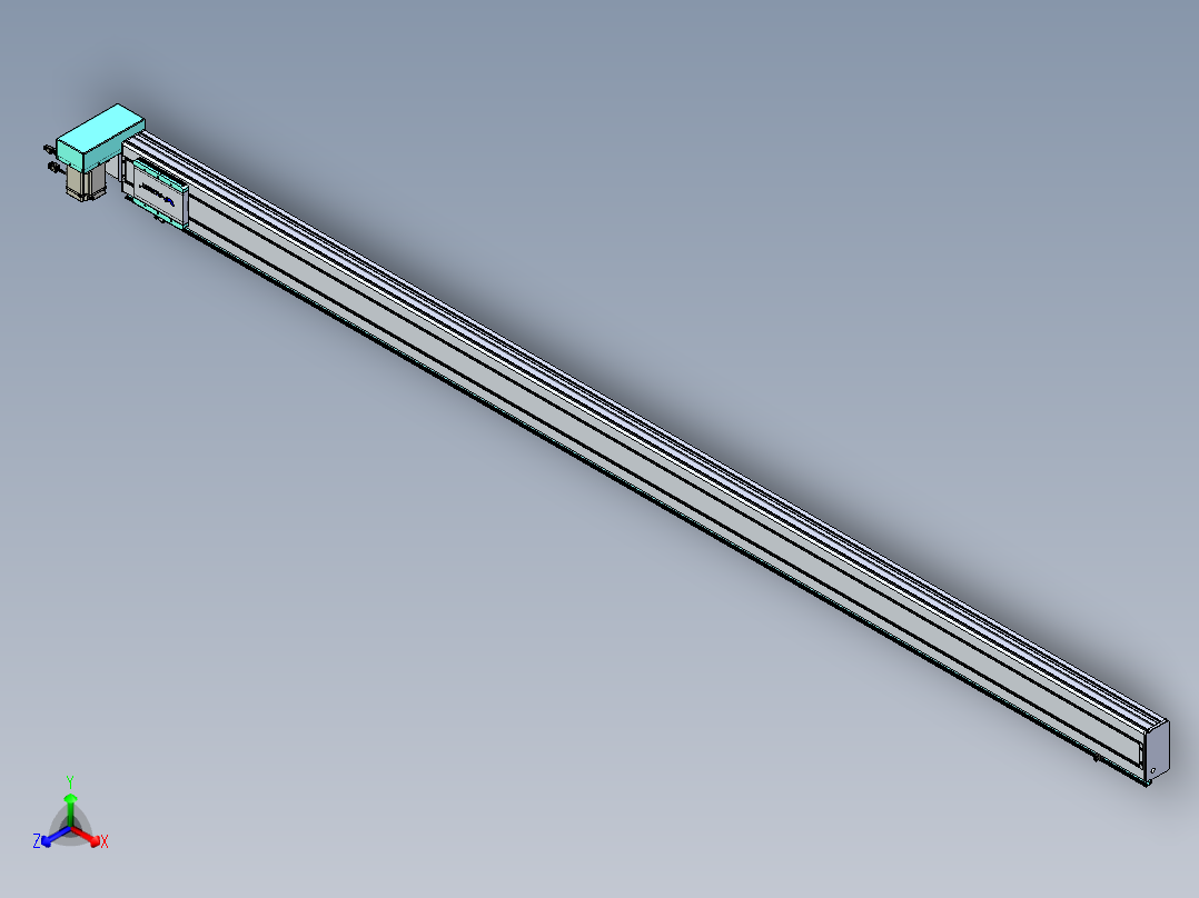 威洛博VBC同步带传动一无尘环境VBC14-L45-S3000-BRU-ZP75-C3主视图