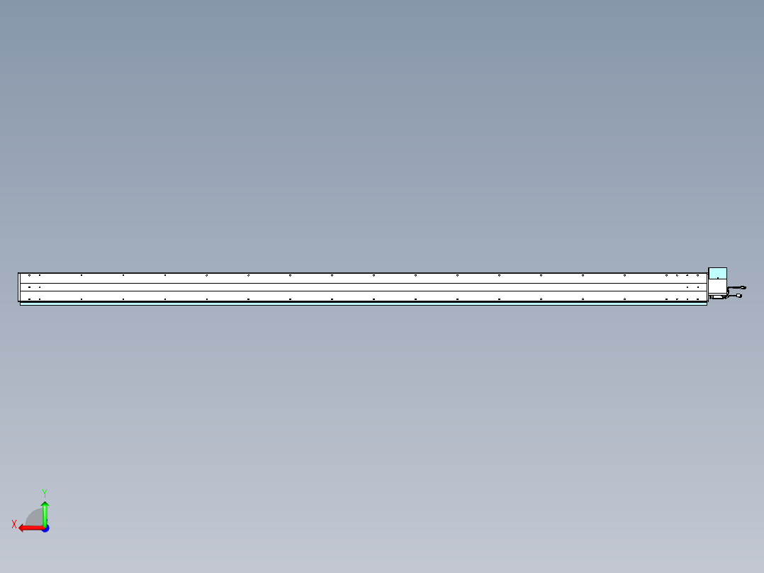 威洛博VBC同步带传动一无尘环境VBC14-L45-S3000-BRU-ZP75-C3后视图