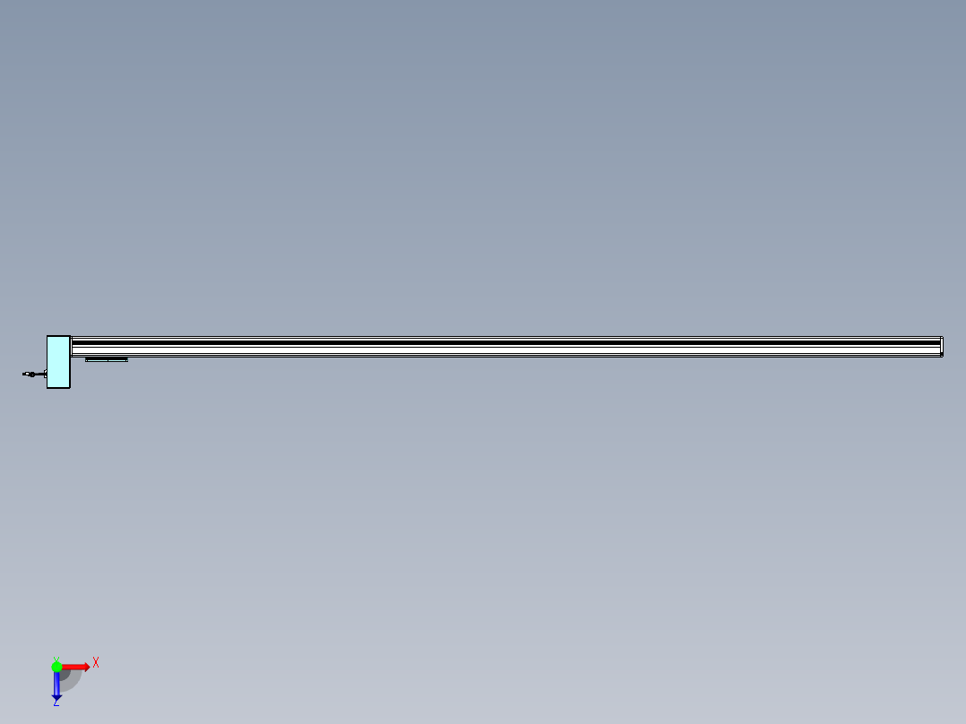 威洛博VBC同步带传动一无尘环境VBC14-L45-S3000-BRU-ZP75-C3俯视图