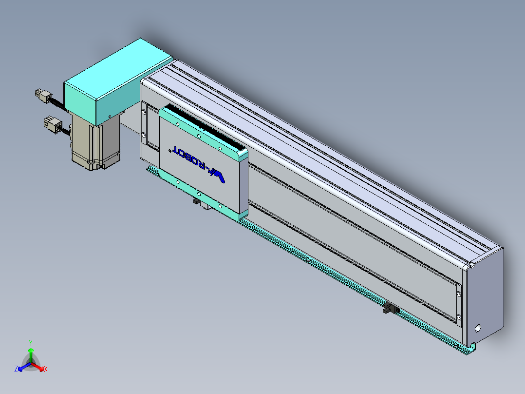 威洛博VBC同步带传动一无尘环境VBC14-L45-S350-BRU-ZP40-C3主视图