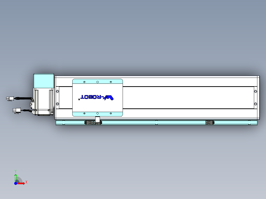 威洛博VBC同步带传动一无尘环境VBC14-L45-S350-BRU-ZP40-C3前视图