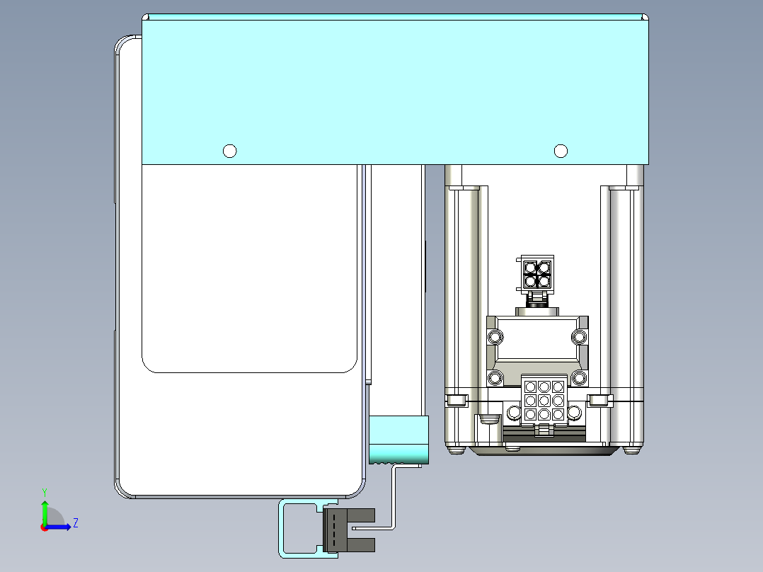 威洛博VBC同步带传动一无尘环境VBC14-L45-S350-BRU-ZP40-C3左视图