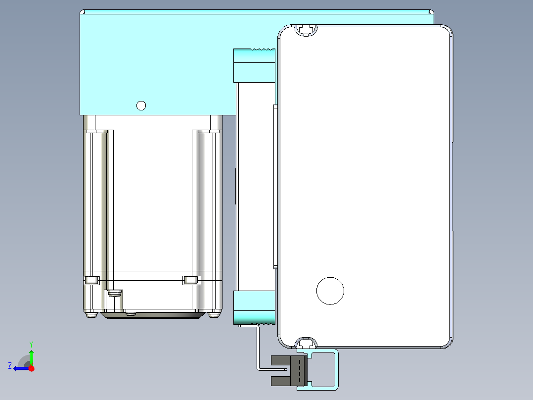 威洛博VBC同步带传动一无尘环境VBC14-L45-S350-BRU-ZP40-C3右视图